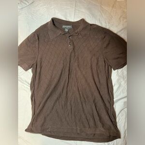 Cute Brown Oversized Polo Tee